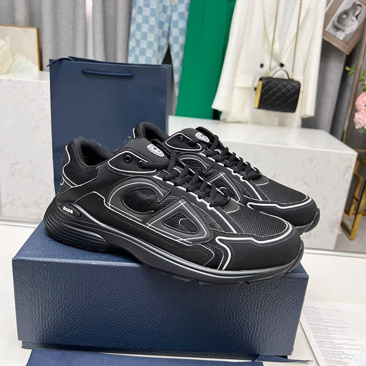 CD B30 Fashion Casual Height‑Boosting White Sneaker – Lace‑Up Unisex Couple Shoes from Putian Factory